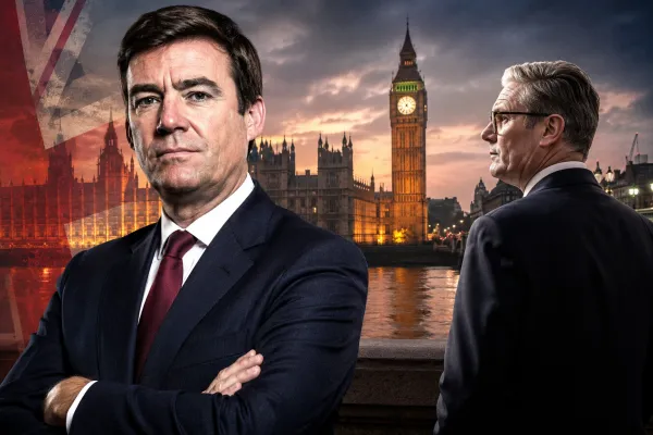 Andy Burnham emerging as a leading challenger while Keir Starmer faces growing pressure inside the Labour Party.